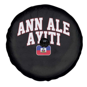 Ann Ale Ayiti Collegiate Athletic Sport Style Spare Tire Cover Let's Go Haiti Haitian Flag and Coat of Arms Pride TS02 Print Your Wear