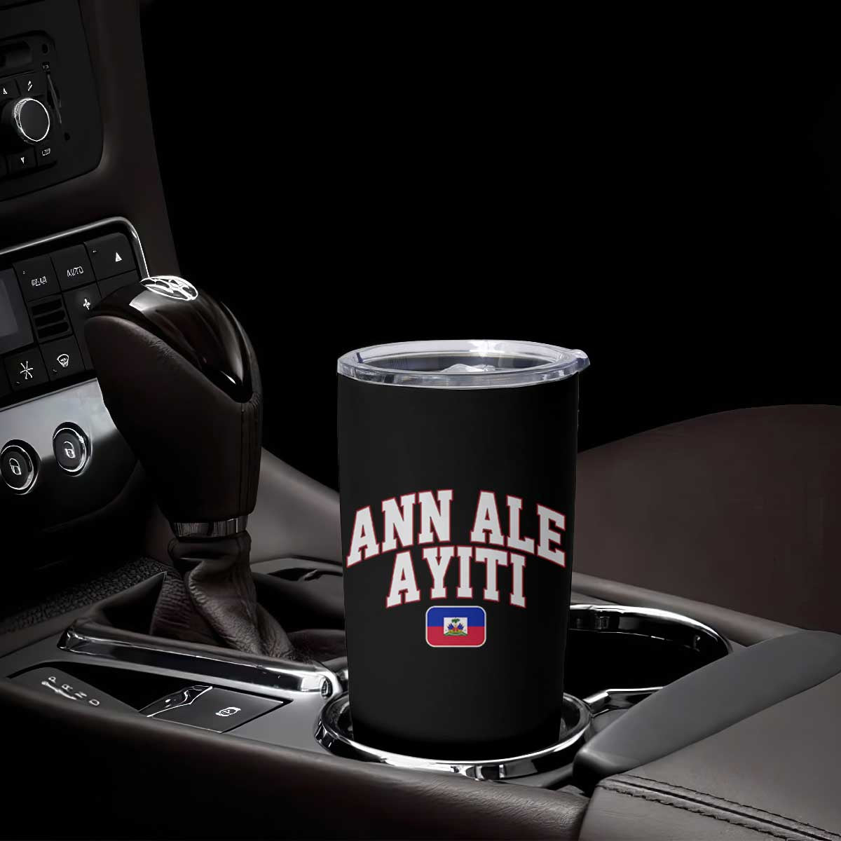 Ann Ale Ayiti Collegiate Athletic Sport Style Tumbler Cup Let's Go Haiti Haitian Flag and Coat of Arms Pride TS02 Print Your Wear