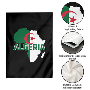 Algeria Algerian Pride Map of Africa Heritage Graphic Garden Flag Patriotic North African Roots National Flag TS02 Print Your Wear