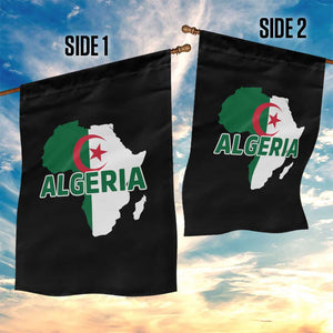 Algeria Algerian Pride Map of Africa Heritage Graphic Garden Flag Patriotic North African Roots National Flag TS02 Print Your Wear