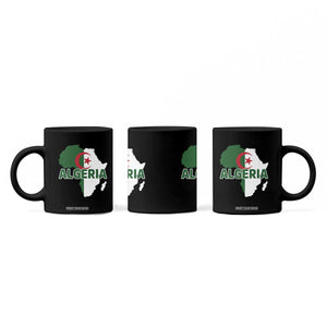 Algeria Algerian Pride Map of Africa Heritage Graphic Coffee Mug Patriotic North African Roots National Flag TS02 Print Your Wear