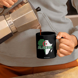 Algeria Algerian Pride Map of Africa Heritage Graphic Coffee Mug Patriotic North African Roots National Flag TS02 Print Your Wear