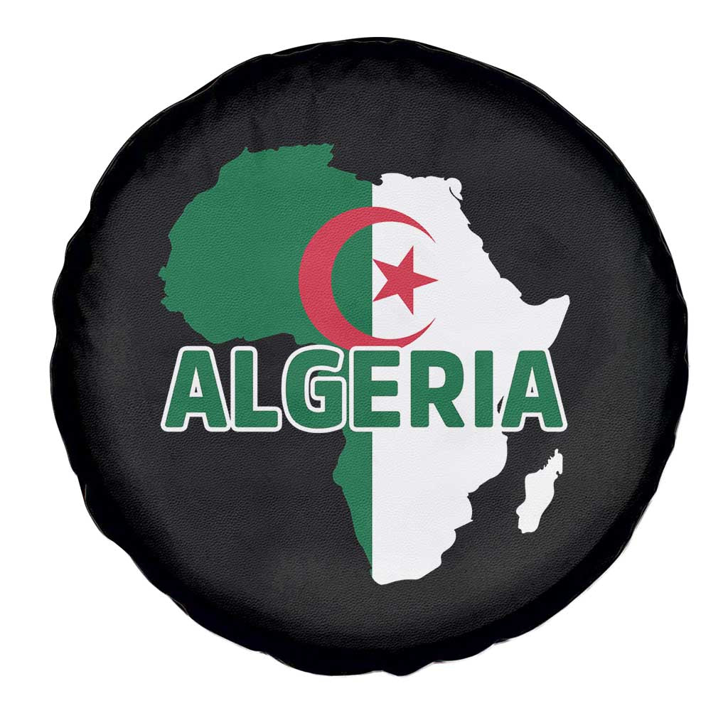 Algeria Algerian Pride Map of Africa Heritage Graphic Spare Tire Cover Patriotic North African Roots National Flag TS02 Print Your Wear