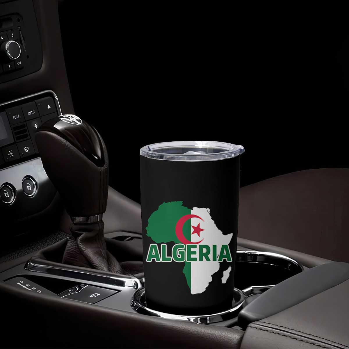 Algeria Algerian Pride Map of Africa Heritage Graphic Tumbler Cup Patriotic North African Roots National Flag TS02 Print Your Wear