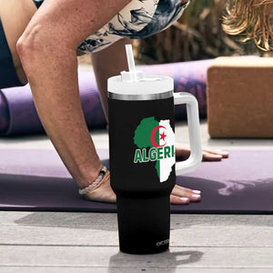 Algeria Algerian Pride Map of Africa Heritage Graphic Tumbler With Handle Patriotic North African Roots National Flag TS02 Print Your Wear