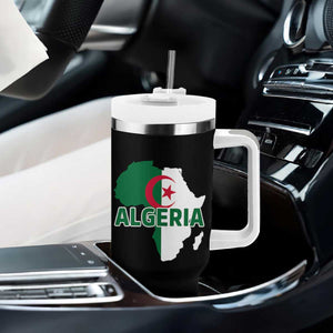 Algeria Algerian Pride Map of Africa Heritage Graphic Tumbler With Handle Patriotic North African Roots National Flag TS02 Print Your Wear