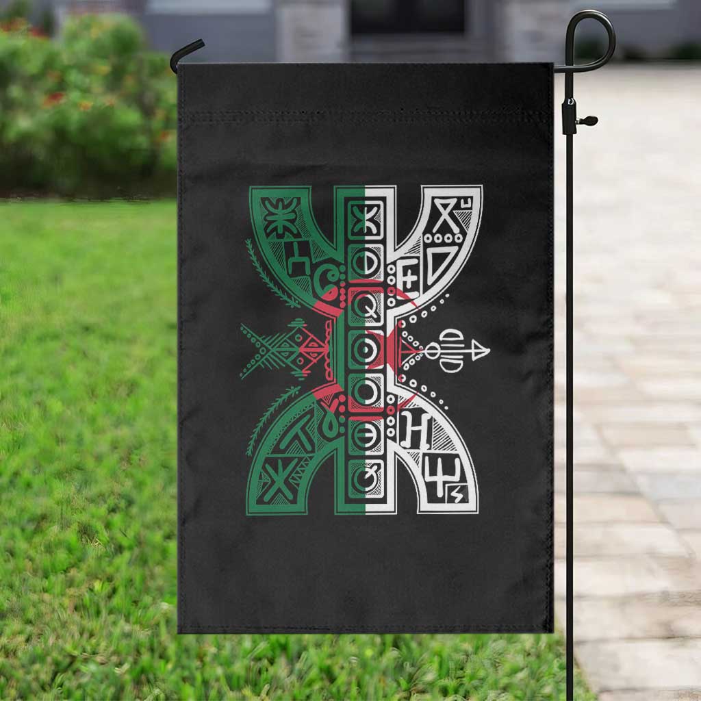Algeria Amazigh Berber Yaz Symbol Algerian Flag Heritage Graphic Garden Flag Traditional North African Tribal Culture Art TS02 Print Your Wear