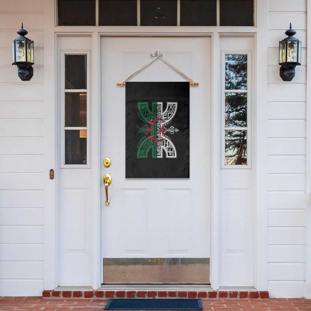 Algeria Amazigh Berber Yaz Symbol Algerian Flag Heritage Graphic Garden Flag Traditional North African Tribal Culture Art TS02 Print Your Wear