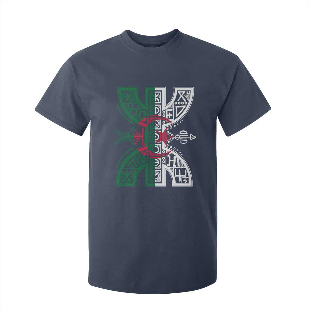 Algeria Amazigh Berber Yaz Symbol Algerian Flag Heritage Graphic T Shirt For Kid Traditional North African Tribal Culture Art