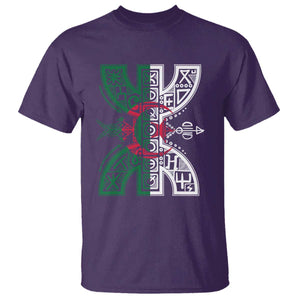 Algeria Amazigh Berber Yaz Symbol Algerian Flag Heritage Graphic T Shirt Traditional North African Tribal Culture Art