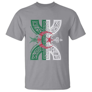 Algeria Amazigh Berber Yaz Symbol Algerian Flag Heritage Graphic T Shirt Traditional North African Tribal Culture Art