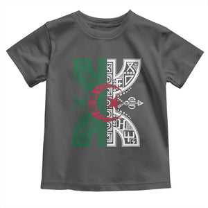 Algeria Amazigh Berber Yaz Symbol Algerian Flag Heritage Graphic Toddler T Shirt Traditional North African Tribal Culture Art