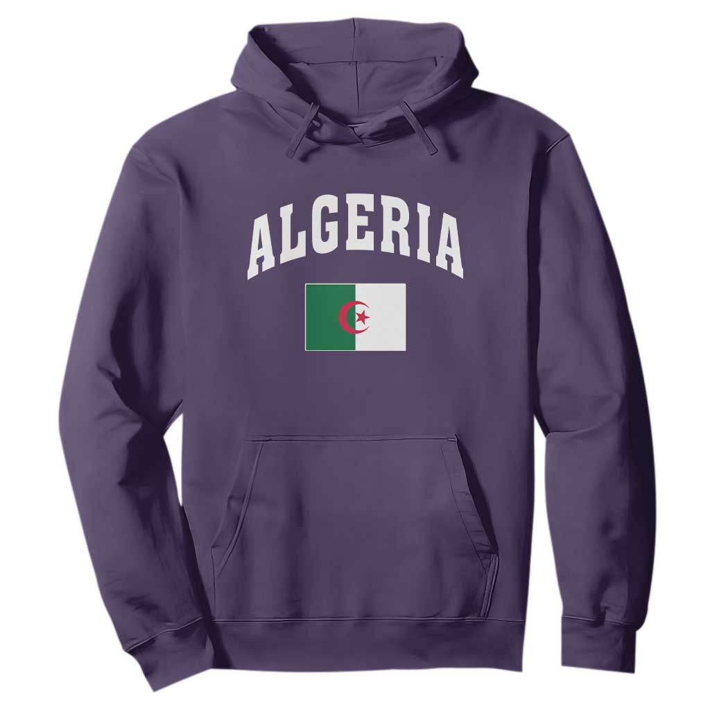 Classic Algeria Varsity Athletic Style Hoodie Proud Patriotic Algerian Flag