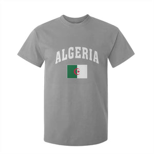 Classic Algeria Varsity Athletic Style T Shirt For Kid Proud Patriotic Algerian Flag