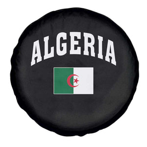 Classic Algeria Varsity Athletic Style Spare Tire Cover Proud Patriotic Algerian Flag