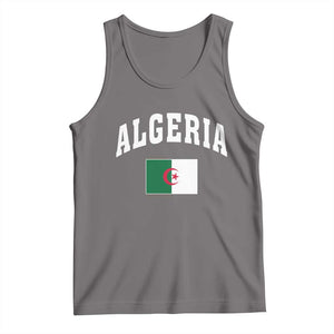 Classic Algeria Varsity Athletic Style Tank Top Proud Patriotic Algerian Flag