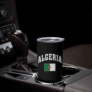 Classic Algeria Varsity Athletic Style Tumbler Cup Proud Patriotic Algerian Flag