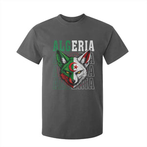Algerian Fennec Fox Face Algeria National Flag Graphic T Shirt For Kid Proud North African Desert Animal