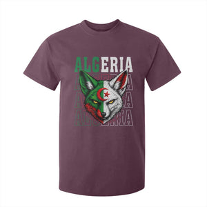 Algerian Fennec Fox Face Algeria National Flag Graphic T Shirt For Kid Proud North African Desert Animal