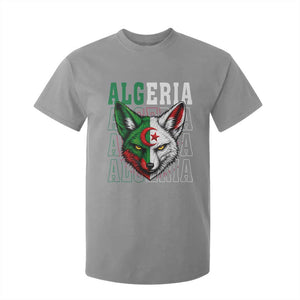 Algerian Fennec Fox Face Algeria National Flag Graphic T Shirt For Kid Proud North African Desert Animal