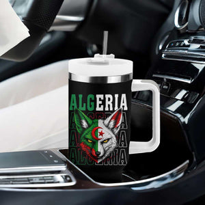 Algerian Fennec Fox Face Algeria National Flag Graphic Tumbler With Handle Proud North African Desert Animal TS02 Print Your Wear