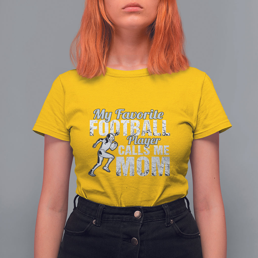 Football Mom T Shirt For Women My Favorite Football Player Calls Me Mom TS02 Daisy Printyourwear