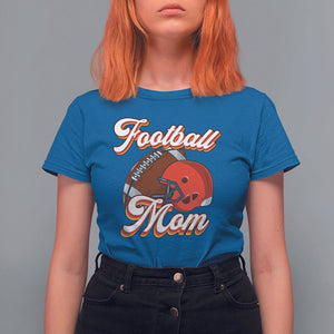 Football Mom T Shirt For Women Women Game Day Sunday Funday Rugby Helmet TS02 Royal Blue Printyourwear