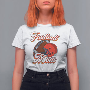 Football Mom T Shirt For Women Women Game Day Sunday Funday Rugby Helmet TS02 White Printyourwear