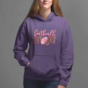 Football Mom Hoodie Leopard Women Game Day Sunday Funday Rugby TS02 Purple Printyourwear