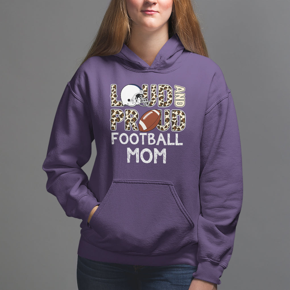 Loud And Proud Football Mom Rugby Helmet Hoodie TS02 Purple Printyourwear