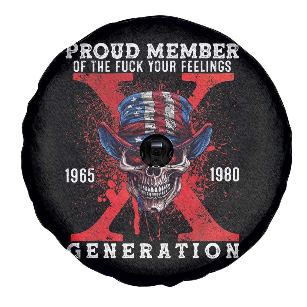 Generation X Skull Spare Tire Cover Proud Member Of The F Your Feelings Gen X 1965 1980 TS02 Print Your Wear