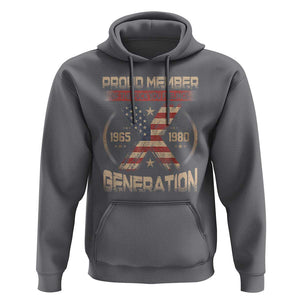 X Generation Hoodie Proud Member Of The F Your Feelings Gen X 1965 1981 Retro American Flag TS02 Charcoal Print Your Wear