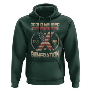 X Generation Hoodie Proud Member Of The F Your Feelings Gen X 1965 1981 Retro American Flag TS02 Dark Forest Green Print Your Wear