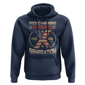 X Generation Hoodie Proud Member Of The F Your Feelings Gen X 1965 1981 Retro American Flag TS02 Navy Print Your Wear