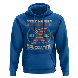 X Generation Hoodie Proud Member Of The F Your Feelings Gen X 1965 1981 Retro American Flag TS02 Royal Blue Print Your Wear