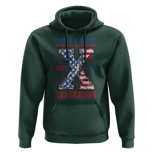 X Generation Hoodie Proud Member Of The F Your Feelings Gen X 1965 1981 American Flag TS02 Dark Forest Green Print Your Wear