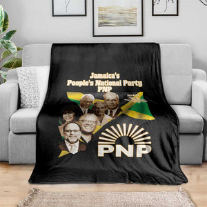 Jamaica People's National Party PNP Supporter Throw Blanket Patriotic Political Leaders Tribute Jamaican Flag TS02 Print Your Wear