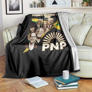 Jamaica People's National Party PNP Supporter Throw Blanket Patriotic Political Leaders Tribute Jamaican Flag TS02 Print Your Wear