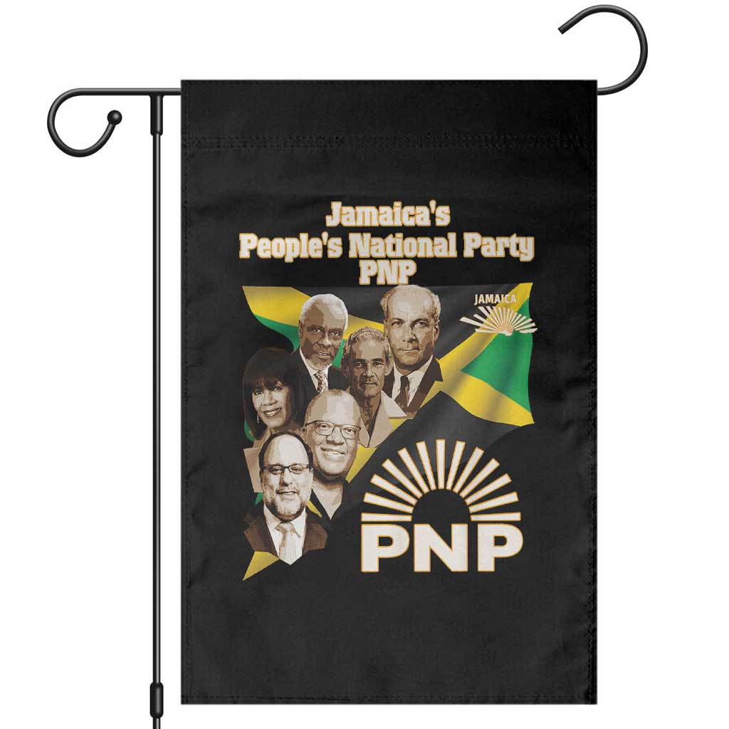 Jamaica People's National Party PNP Supporter Garden Flag Patriotic Political Leaders Tribute Jamaican Flag TS02 Black Print Your Wear