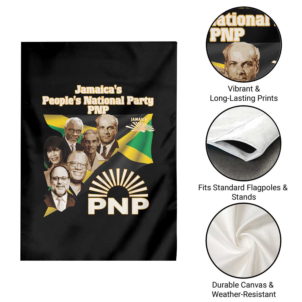 Jamaica People's National Party PNP Supporter Garden Flag Patriotic Political Leaders Tribute Jamaican Flag TS02 Print Your Wear
