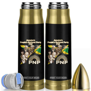 Jamaica People's National Party PNP Supporter Bullet Tumbler Patriotic Political Leaders Tribute Jamaican Flag TS02 Black Print Your Wear