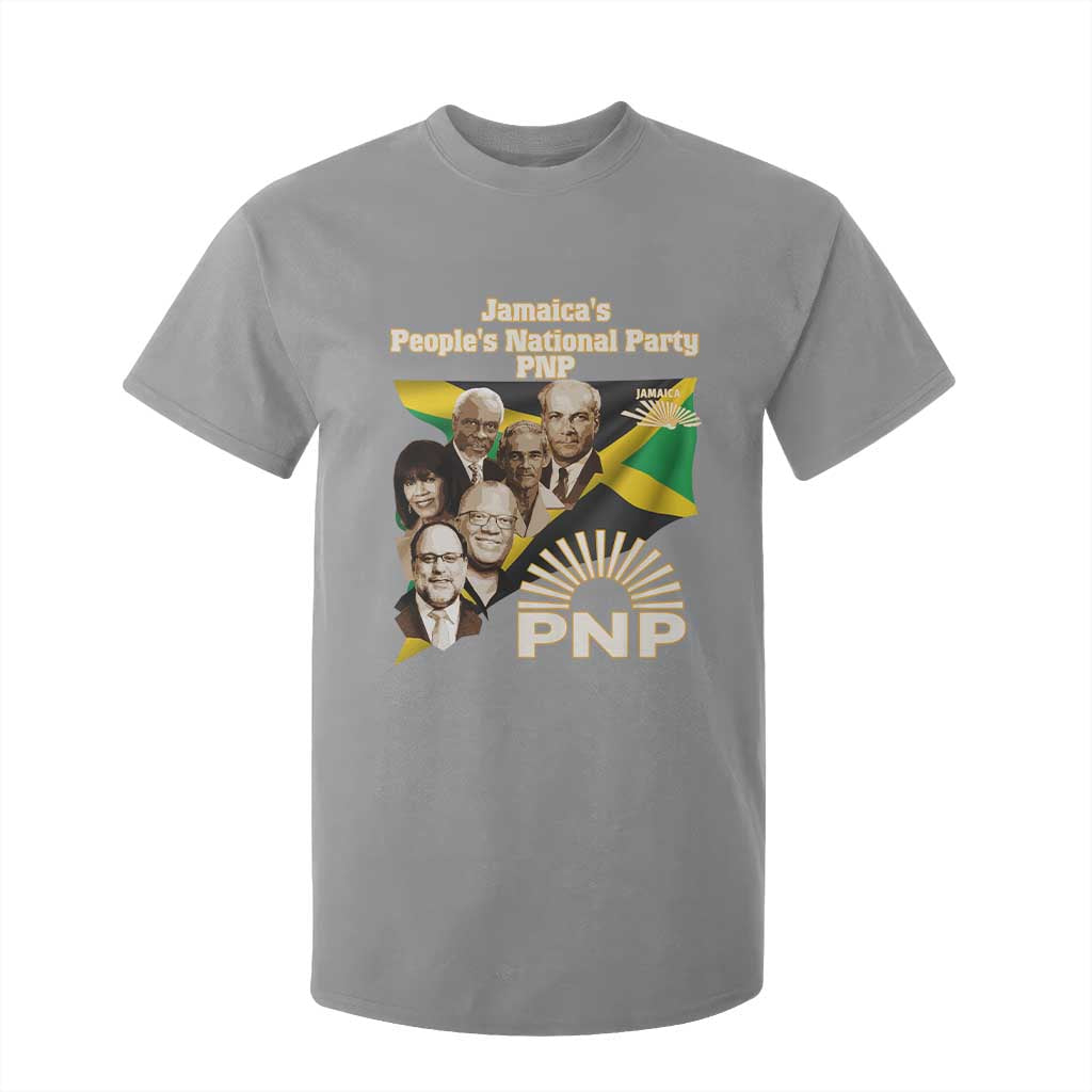 Jamaica People's National Party PNP Supporter T Shirt For Kid Patriotic Political Leaders Tribute Jamaican Flag TS02 Sport Gray Print Your Wear