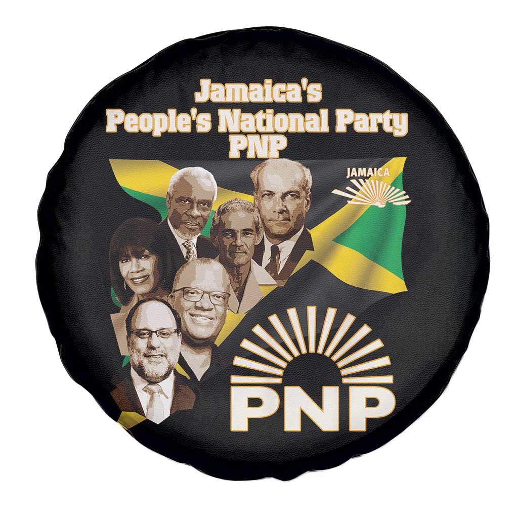 Jamaica People's National Party PNP Supporter Spare Tire Cover Patriotic Political Leaders Tribute Jamaican Flag TS02 Print Your Wear