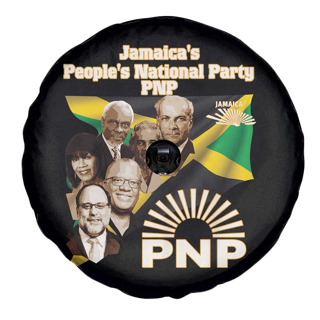 Jamaica People's National Party PNP Supporter Spare Tire Cover Patriotic Political Leaders Tribute Jamaican Flag TS02 Print Your Wear