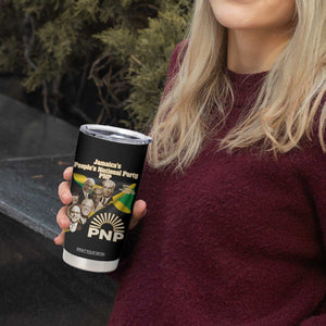 Jamaica People's National Party PNP Supporter Tumbler Cup Patriotic Political Leaders Tribute Jamaican Flag TS02 Print Your Wear