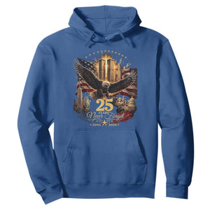 Patriotic American Eagle 9 11 Memorial 25th Anniversary Hoodie 25 Years 2021 2026 Never Forget