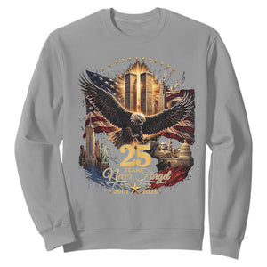 Patriotic American Eagle 9 11 Memorial 25th Anniversary Sweatshirt 25 Years 2021 2026 Never Forget