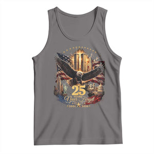 Patriotic American Eagle 9 11 Memorial 25th Anniversary Tank Top 25 Years 2021 2026 Never Forget