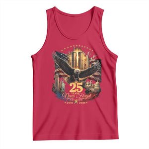 Patriotic American Eagle 9 11 Memorial 25th Anniversary Tank Top 25 Years 2021 2026 Never Forget