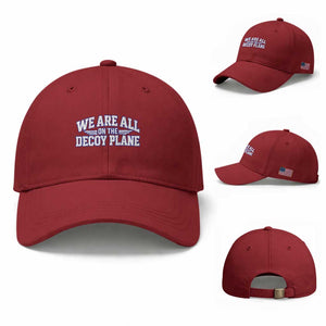 We Are All On The Decoy Plane Theories Aviator Wings Blue Baseball Cap Funny Satirical Meme Conspiracy Commentary